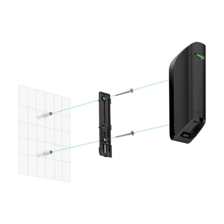 Кріпильна панель SmartBracket для MotionProtect Curtain чорна Ajax Black (21673.36.BL)
