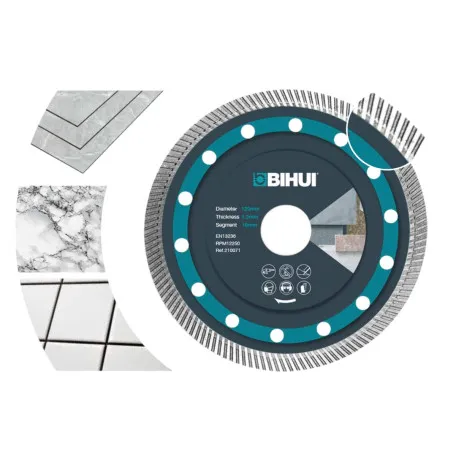 Диск алмазный BIHUI SUPER THIN TURBO 125x1,2x22,23 мм (DCBN5)