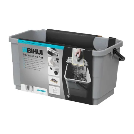 Ведро плиточника BIHUI WASH с роликами для затирки швов 24л (TWS24)