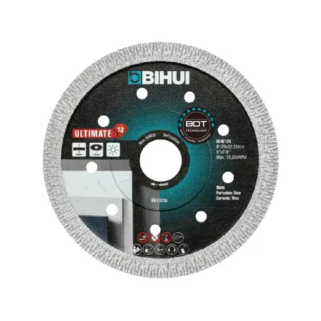 Алмазный диск BIHUI Ultimate 125 мм с фланцем, гальваническим покрытием и технологией вакуумной пайки (DCAE125)