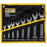 Набір рожкових ключів в чохлі 8 од. (8-24 мм) JCB Tools JCB-5084P, (61294)