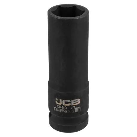 Головка, торцева, удapнa, глибока, тонкостінна, (6-гранна), JCB Tools JCB-4458517TH, 1/2