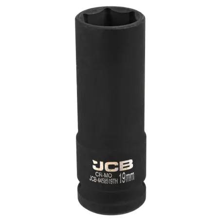 Головка, торцева, удapнa, глибока, тонкостінна, (6-гранна), JCB Tools JCB-4458519TH, 1/2