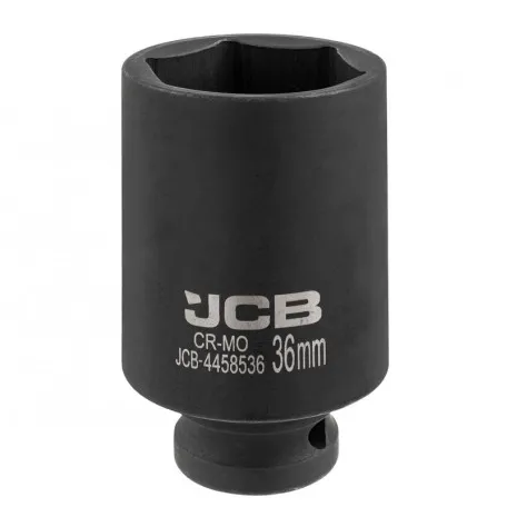 Головка ударна, торцева, глибока. (6-гранна) JCB Tools JCB-4458536, 1/2