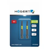 Набір біт HOEGERT, ударних, T10, 50 мм, 2 шт. (HT1S165)