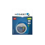 Измерительная рулетка HOEGERT, стальная с фиксатором, 5м, 25мм, (HT4M436)