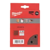 Бумага шлифовальная MILWAUKEE, 115x107мм HL, зерно 80, 10шт (4932492760)