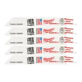 Полотно для сабельных пил MILWAUKEE THIN KERF, 150х1,4мм, (5 шт), (металл) (48475184)