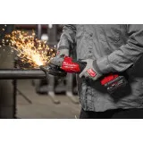 Шлифмашина угловая, болгарка, аккумуляторная, бесщёточная, MILWAUKEE M18 FHSAG125XPDB2-0X (4933493417)