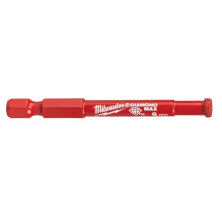 Алмазная коронка MILWAUKEE Diamond Plus/Max, Ø6,0 мм (1/4 Hex) (с водой) (4932498342)