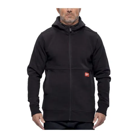 Толстовка на молнии WHZ GRIDIRON MILWAUKEE, с капюшоном, черная, XL (4932499390)
