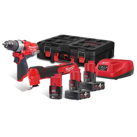 Набор из 2х инструментов аккумуляторных бесщеточных MILWAUKEE M12 FPP2AX-423P (4933478825)