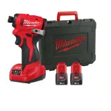 Гвинтоверт (імпакт) акумуляторний 1/4'' HEX MILWAUKEE M12 BLIDRC-202C (124Нм) (4933499690)