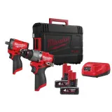 Набор из 2х инструментов аккумуляторных бесщеточных MILWAUKEE M12 FPP2X2-402X (4933498741)