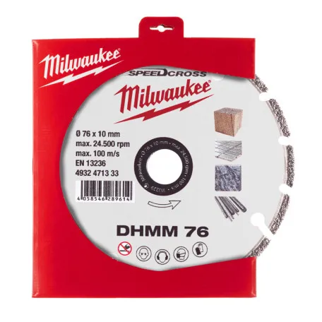 Диск алмазный Speedcross MILWAUKEE, DHММ 76, Ø76мм, для M12 FCOT (4932471333)