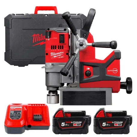 Дрель на магнитной станине безщеточная аккумуляторная MILWAUKEE, M18 FMDP-502C (4933451012)