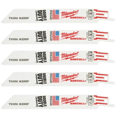 Полотно для сабельных пил MILWAUKEE THIN KERF, 150х1,8мм, (5шт), (металл) (48475182)