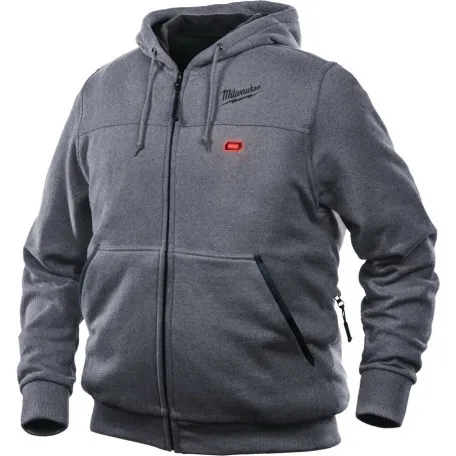 Куртка (толстовка) с электроподогревом MILWAUKEE, M12 HH GREY3-0 (XL), серая (4933464355)