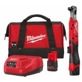 Аккумуляторный угловой бесщеточный гайковерт-трещотка MILWAUKEE M12 FIR12G2-252B, 1/2'', 108 Нм (4933498940)