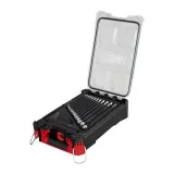 Набор ключей рожково-накидных, метрических, хромированных MILWAUKEE MAX BITE PACKOUT, (8–22мм) (4932498141)