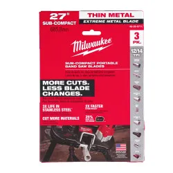 Полотно для стрічкових пил PREMIUM MILWAUKEE, 687,57х2,1/1,8мм, (4-8мм) (3шт) (48390711)