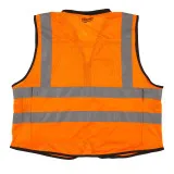 Жилет сигнальный, MILWAUKEE Hi-Viz PREMIUM, оранжевый, размер, L/XL, (4932471899)