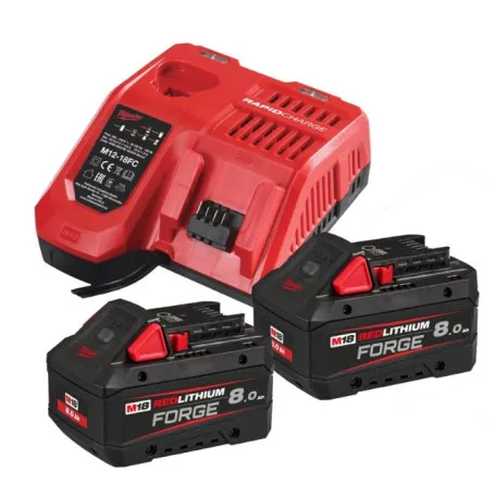 Энергокомплект MILWAUKEE M18 FORGENRG-802 (ЗУ+2акк.Х8Ач) (4933498612)