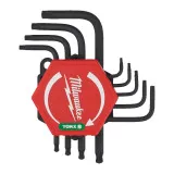 Набор ключей Г-образных, MILWAUKEE Torx Compact, пластиковый холдер, (T8/T9/T10/ T15/ T20/T25 /T27/T30/T40) (9 шт.) (4932492703)