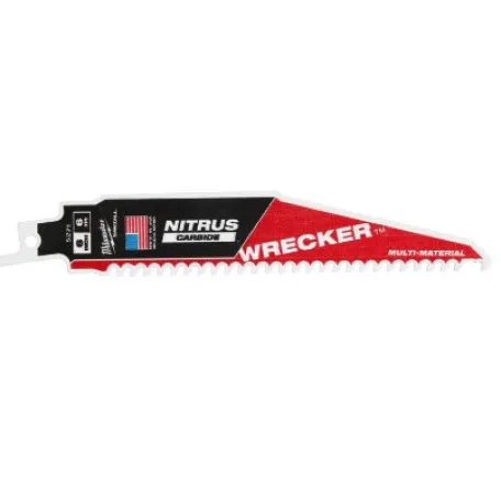 Полотно для сабельных пил WRECKER CARBIDE NITRUS MILWAUKEE, 150х4,2мм, (мультиматериал) (48475271)