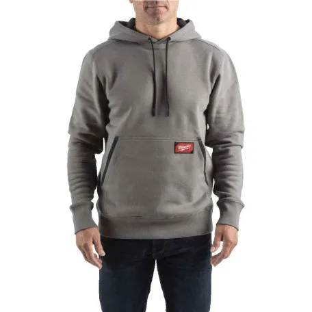 Толстовка WHMW MILWAUKEE, с капюшоном, серая, XXL (4932493125)