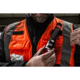 Жилет сигнальный, MILWAUKEE Hi-Viz PREMIUM, оранжевый, размер, L/XL, (4932471899)