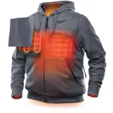 Куртка (толстовка) с электроподогревом MILWAUKEE, M12 HH GREY3-0 (XL), серая (4933464355)