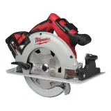 Пила дисковая ручная аккумуляторная MILWAUKEE, M18 BLCS66-502X, диаметр 165мм (зарядное устройство M12-18 FC, 2 аккумулятора M18 B5 5А (4933464590)