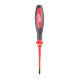 Отвертка VDE диэлектрическая тонкая MILWAUKEE PZ1х80мм (4932471450)