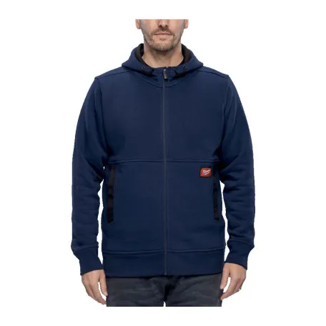 Толстовка на блискавці MILWAUKEE GRIDIRON WHZ BLU, синя, розмір XXL, (4932499403)