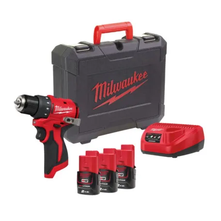 Дрель-шуруповерт, аккумуляторная, бесщеточная MILWAUKEE M12 BLDDRC-203С (4933499685)