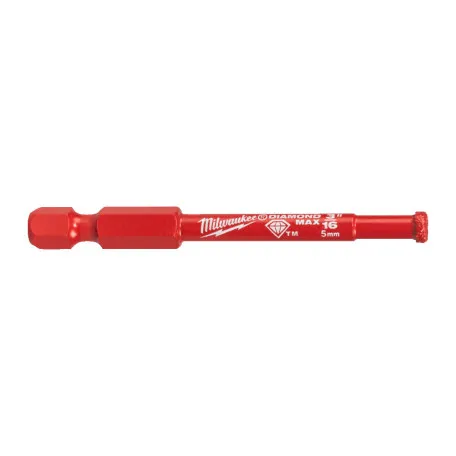 Коронка алмазная MILWAUKEE Diamond Plus/Max, диаметр 5,0 мм (1/4'' Hex) (сверление с водой) (4932498341)