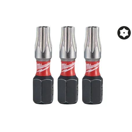Бита MILWAUKEE SHOCKWAVE, TX BO25, 25 мм, 3 шт. (4932500375)