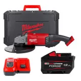 Шлифмашина угловая, болгарка аккумуляторная, бесщёточная, MILWAUKEE M18 FLAG230XPDB-121C FORGE (4933499241)