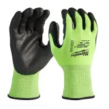 Перчатки рабочие, сигнальные, Hi-Vis MILWAUKEE, с сопротивлением порезам 3/C уровня, размер 8/M, (144 пары) (4932479020)