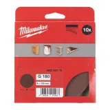Шлифовальный круг MILWAUKEE Ø125/8 HL, зерно 180, 10шт (4932492176)
