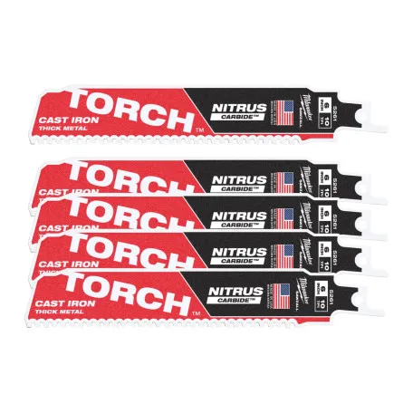 Полотно для сабельных пил TORCH CARBIDE NITRUS MILWAUKEE, 150х2,5мм, (5шт), (металл) (48476551)