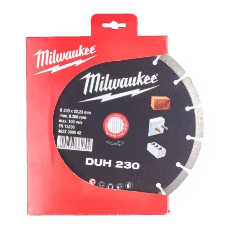 Диск алмазный MILWAUKEE DUH 230, Ø230мм (железобетон, кирпич) (4932399542)