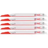 Полотно для сабельных пил MILWAUKEE AX FANG TIP, 300х5,0мм, (5шт), (дерево с гвоздями) (48475027)