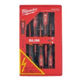 Набор треугольных отверток VDE MILWAUKEE, (SL2,5/SL3/SL4/SL5.5/PH1/PH2/тестер) (4932478739)