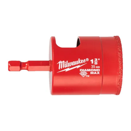 Коронка алмазная MILWAUKEE Diamond Plus/Max, диаметр 35,0 мм (1/4'' Hex) (сверление с водой) (4932498353)