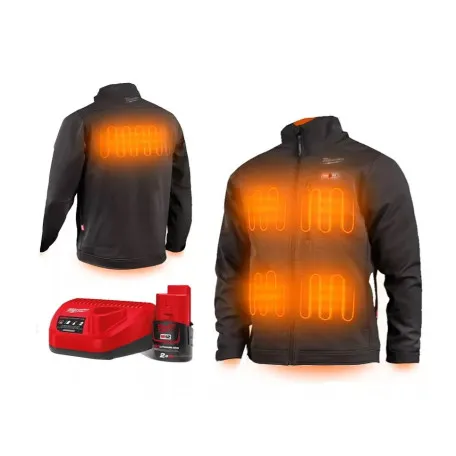 Куртка с подогревом MILWAUKEE M12 HJBL5-201 (XXL), черная, XXL (4932492944)