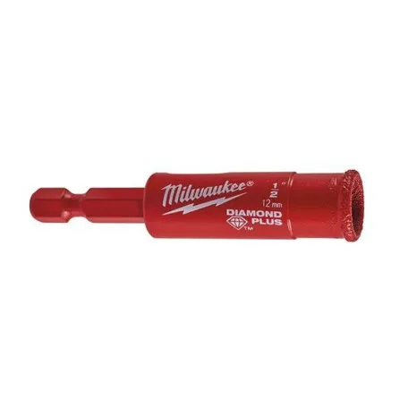 Коронка алмазная Diamond Plus MILWAUKEE, Ø12,0мм (1/4 Hex) (с водой) (4932498345)
