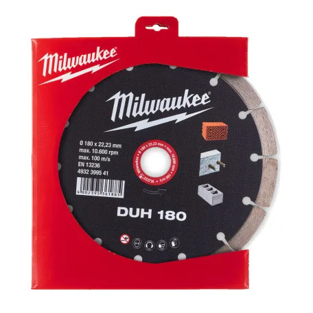 Диск алмазный MILWAUKEE DUH 180, 180мм (железобетон, кирпич) (4932399541)