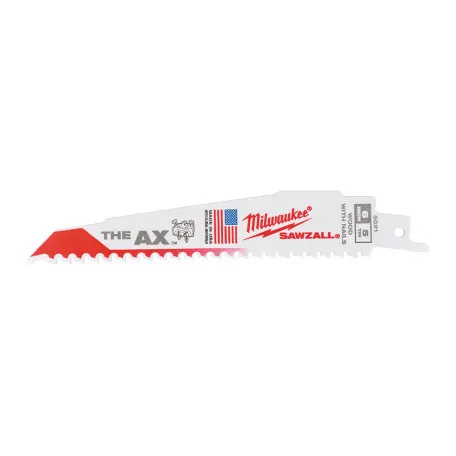 Полотно для сабельных пил MILWAUKEE AX FANG TIP, 150х5,0мм, (5шт), (дерево с гвоздями) (48475021)